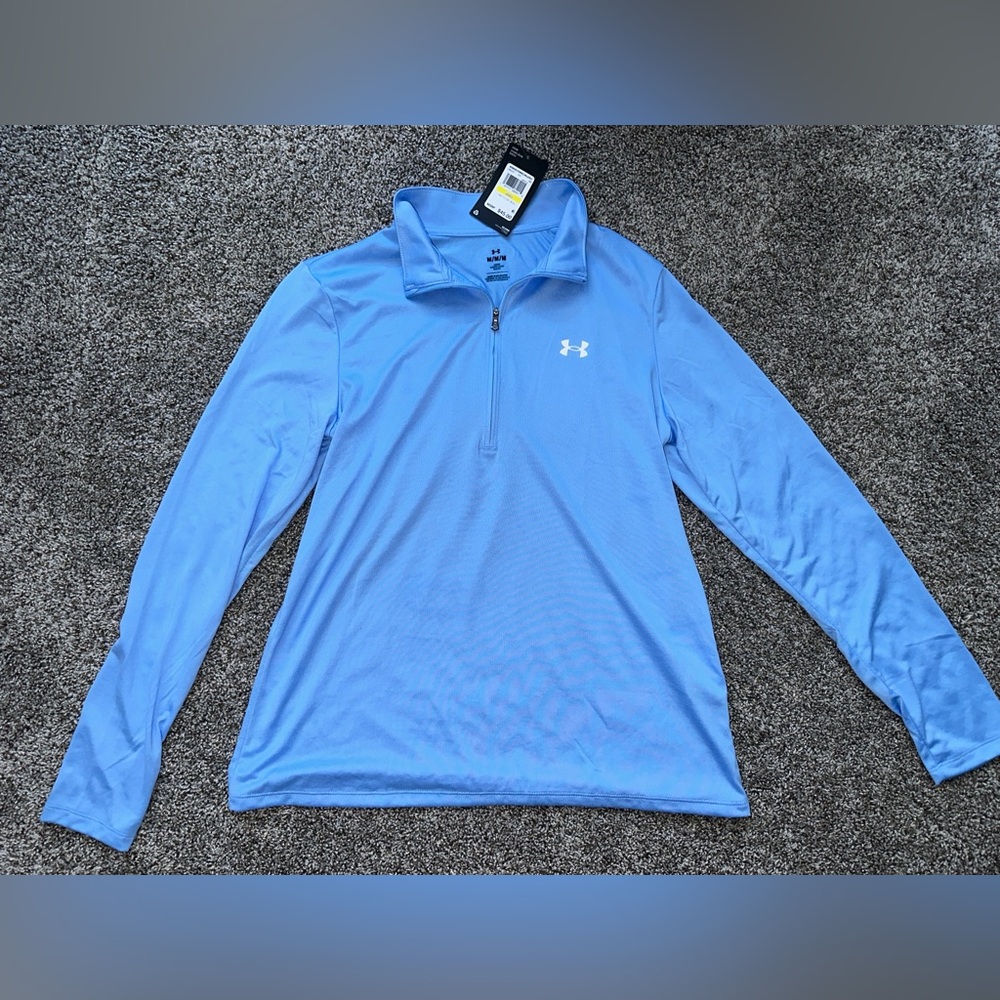 Under Armour Light Blue 1/2 Zip Performance Pullover
